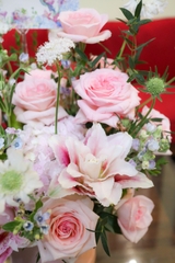 Hộp Hoa Tone Hồng 466 | Ohara & Ly Kép Hồng