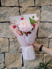 Bó hoa Peony Eternity "Hoa Lụa Nhập Khẩu" 8291