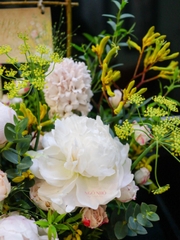 Giỏ Mây Hoa Nhập Khẩu "VVIP" | Peony & Dạ Lan Hương | (Mẫu Đơn)