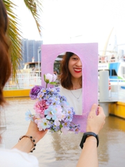 Gương Tranh Hoa Lụa - Thiết Kế Theo Yêu Cầu - Trang Trí & Decors