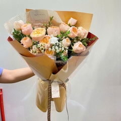 Bó 20 bông juliet cam