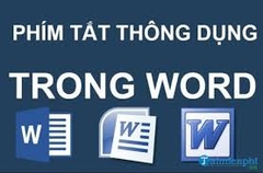 Các phím tắt trong Word