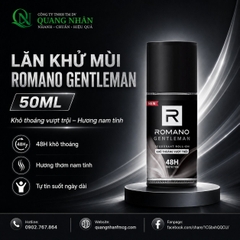 LĂN KHỬ MÙI ROMANO GENTLEMEN 50ML x 24 CHAI
