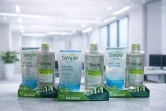 RỬA MẶT SIMPLE CẤP ẨM ( MICELLAR )150ML + NTT 200ML  x 6 BỘ