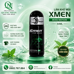LĂN KHỬ MÙI XMEN BOSS MOTION 48H 50ML ( XANH LÁ ) x 24 chai