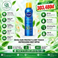 80461 NIVEA XỊT CHỐNG NẮNG SUN PROTECT 200ML X 12 CHAI