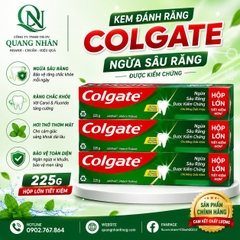 KEM ĐÁNH RĂNG COLGATE NGỪA SÂU RĂNG CHẮC KHỎE 225G x  36 cây