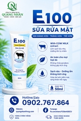 SỮA RỬA MẶT E100 BÒ 50ML X 60 TUÝP