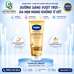 SỮA DƯỠNG THỂ VASELINE FLAWLESS BRIGHT 70X ( TRẮNG ) 300ML x 12 TUÝP