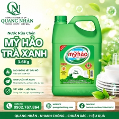 Nước Rửa Chén MY HAO TRÀ XANH 3.6Kg x 4 can