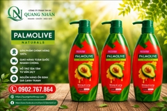 DẦU GỘI CHAI PALMOLIVE DÀI MƯỢT CHẮC KHOẺ 600ML x 6 CHAI  (ĐỎ)