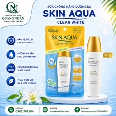 SỮA CHỐNG NẮNG DƯỠNG DA TRẮNG MỊN SKIN AQUA CLEAR WHITE 55G