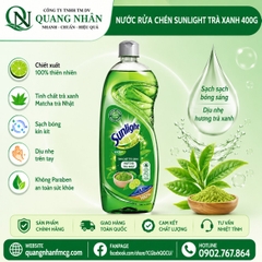 NƯỚC RỬA CHÉN SUNLIGHT TRÀ XANH 400G x 24 CHAI