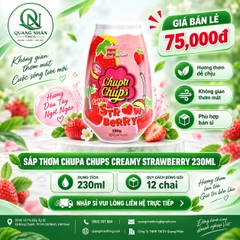 Sáp thơm làm tươi mát không khí Chupa Chups hương dâu 230G hiệu TAKE & CARE x 24 hũ/thùng