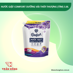 NƯỚC GIẶT COMFORT DƯỠNG VẢI THỜI THƯỢNG (TÍM) 3.8L x 4 túi