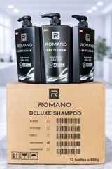 Dầu gội Romano Gentleman 650g ( màu đen )  X 12 CHAI