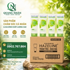 GEL RỬA MẶT HAZELINE MATCHA TRÀM TRÀ 100G X 24 tuýp
