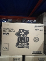 NƯỚC GIẶT OMO MATIC CỬA TRÊN SẠCH SÂU VƯỢT TRỘI 4.1KG x 4 TÚI (ĐỎ)