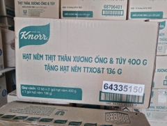 HẠT NÊM KNORR HẠT NÊM TỪ THỊT & XƯƠNG ỐNG 400G + 136GR) x 12 BỘ