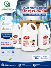 NƯỚC RỬA TAY LIFEBUOY BAC BAO VE 4KG x 3 can