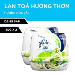 Bộ Đôi GLADE Sáp Thơm Hương Hoa Lài 180gx2/ 6 PACK