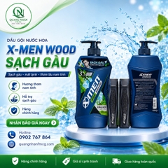 DẦU GỘI NƯỚC HOA XMEN WOOD 650ML +150ml x 12 CHAI