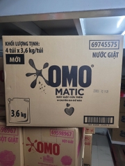 NƯỚC GIẶT OMO MATIC CỬA TRÊN CHUYÊN GIA GIỮ MÀU 3.6KG x 4 TÚI