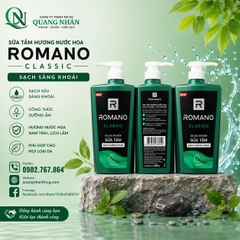 SỮA TẮM ROMANO CLASSIC ( MÀU XANH ) 650ML  x 12 Chai / Thùng