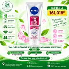 93824  Tinh Chất Dưỡng Thể NIVEA 10 Super Vitamins & Skin Foods 300ml X 12 TUÝP