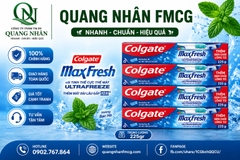 KEM ĐÁNH RĂNG COLGATE MAXFRESH HƯƠNG BẠC HÀ 225G + BCDR) X 36bộ