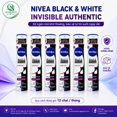 91809 NIVEA XNM B&W AUTHENTIC 150ML x 12 Chai