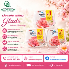 SÁP THƠM GLADE - HƯƠNG HOA ANH ĐÀO LILY 180GRX2 / 6 pack