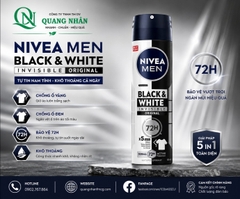 82241 - XỊT NGĂN MÙI NIVEA MEN Ố NAM NGUYÊN BẢN 150ML x 12 chai