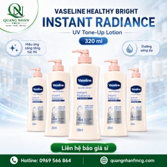 SỮA DƯỠNG THỂ VASELINE INSTAN RADIANCE SÁNG DA TỨC THÌ 4X 320ML X 12 CHAI