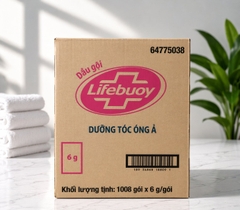 DẦU GỘI LIFEBUOY DƯỠNG TÓC ÓNG Ả 6G x 12gói x 84dây
