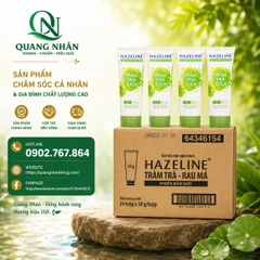 GEL RỬA MẶT HAZELINE TRÀM TRÀ CICA 50G X 24 tuýp