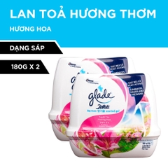 BỘ ĐÔI SÁP THƠM GLADE HƯƠNG CỎ HOA 180gx2/ 6 PACK