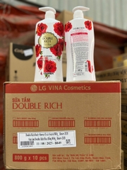 SỮA TẮM DOUBLE RICH HOA HỒNG 800G X 10 CHAI