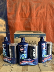 DẦU GỘI CLEAR MEN COOL SPORT MÁT LẠNH BẠC HÀ 630G Tặng Ly Giữ Nhiệt X 8 bộ
