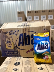BỘT GIẶT ABA - NƯỚC HOA 700G X 18 TÚI