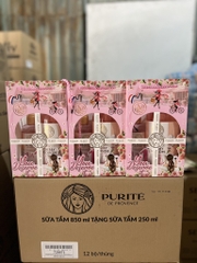SỮA TẮM THIÊN NHIÊN PURITE CHERRY BLOSSOM HƯƠNG HOA ANH ĐÀO850ml+ 250ml /12 bộ/THÙNG