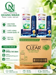DẦU GỘI CLEAR MÁT LẠNH BẠC HÀ BẠC HÀ 630G TẶNG KÈM DG CLEAR MEN 140G) x 8 BỘ