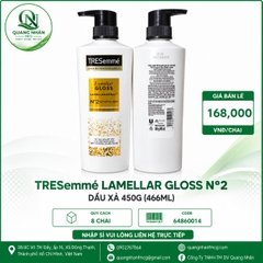 DẦU XẢ TRESEMME LAMELLAR GLOSS 450G X 8 CHAI