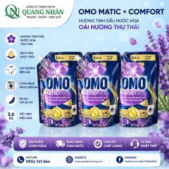 NƯỚC GIẶT OMO MATIC CỬA TRƯỚC HƯƠNG HOA OẢI HƯƠNG THƯ THÁI 3.6KG x 4 túi