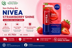 85083 SON DƯỠNG ẨM NIVEA STRAWBERRY 4.8G ( VỊ DÂU ) x 24 CHAI