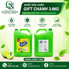 NƯỚC RỬA CHÉN GIFT CHANH 3.8KG X 3 CAN