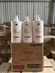 DẦU GỘI DOVE NGĂN GÃY RỤNG TÓC MÀU HỒNG 880G X 8 CHAI