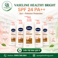 SỮA DƯỠNG THỂ VASELINE CHỐNG NẮNG VÀ SÁNG DA SPF 24+ 350ML X 12CHAI