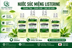 Nước Súc Miệng LISTERINE Trà Xanh 250ml x 24 Chai