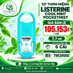 XỊT THƠM MIỆNG LISTERINE COOLMINT 7.7ML x 1thùng/6 hộp/6 cái